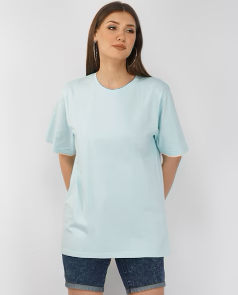 Ribbed T-shirt with Buttons