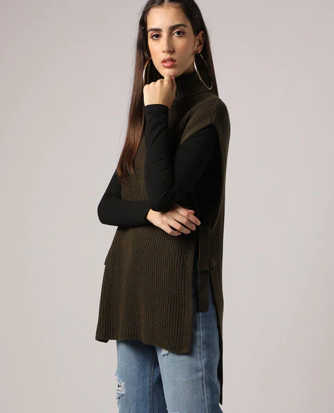 Sweater Vest with Sleeves